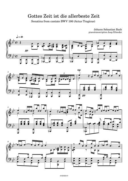 Gottes Zeit Ist Die Allerbeste Zeit, BWV 106 - 1. (Sonatina) - As Played By Víkingur Ólafsson